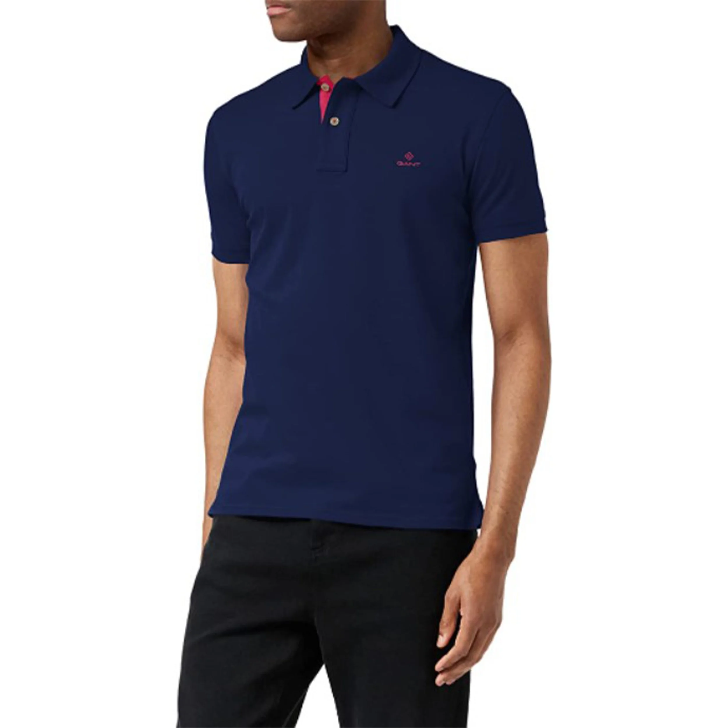 Gant contrast top collar polo shirt